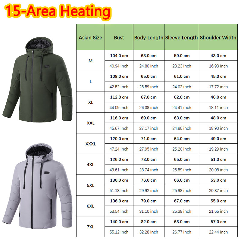15-gebied verwarmde winterjas  - Outdoor Sport Jacket Women'S recensie en prijs
